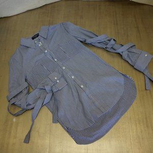 Few Moda strappy sleeve streetwear button …